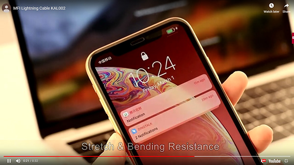 كابل MFI Lightning Kal 002