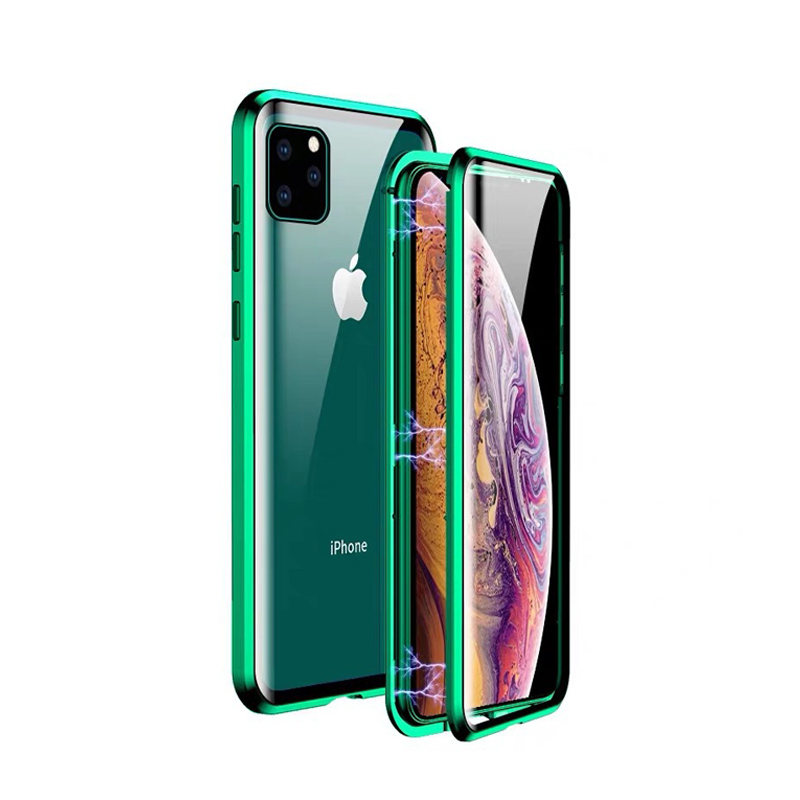 Ultra thin for iphone 11 tempered glass phone case,for iphone 11 plus case covers,mobile phone shell for iphone 11 magnetic case - 翻译中...