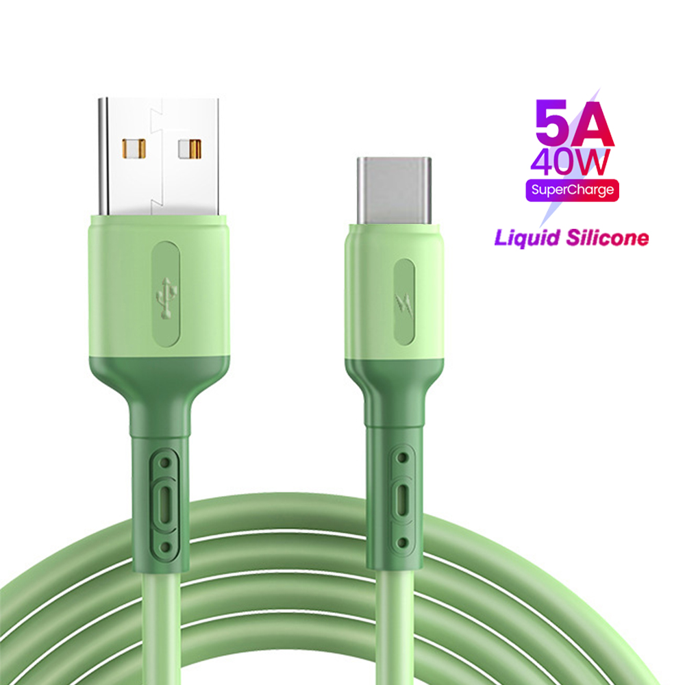New 5A Silicone Fast charging Type C Mico Android Mobile Phone Charger Cable Cell Phone - 翻译中...