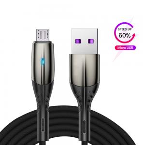 KMC016 كابل بيانات مايكرو USB نايلون مضفر كابل Usb مع بيانات وشحن للهاتف المحمول أندرويد وسمساند